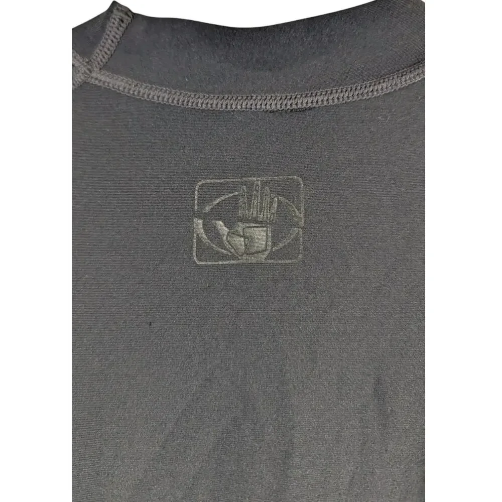 Surfing Rash Guard Body Glove Mens Medium Black Short Sleeve Boarding UVP 50